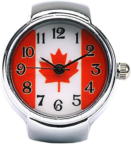 WogKok Anime Maple Leaf Finger Ring Watch with Gift Box