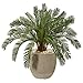 Nearly Natural 9476 29? Cycas Artificial Sand Stone Planter Silk Plants Green