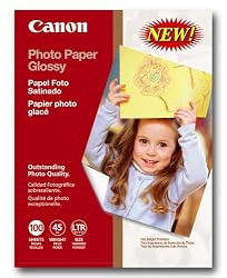 Canon Photo Paper Glossy, 8.5 x 11 Inches, 100 Sheets (0775B024)