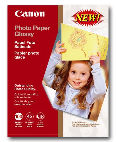 Canon Glossy 8 1/2 x 11 Inch Photo Paper 100 Sheets (0775B024)