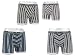 4 Pack Männer Boxershorts Streifen Muster Man Shorts BW Baumwolle Größen M L XL XXL