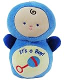 It's a Boy Bitsy Bundle Blue Plush Baby Rattle