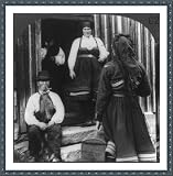 Historic Print (M): A Norwegian woman about to start for America bidding her people farewell