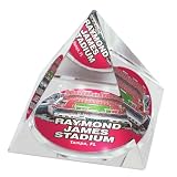 NFL Tampa Bay Buccaneers Raymond James Stadium Crystal Pyramid Paperweight