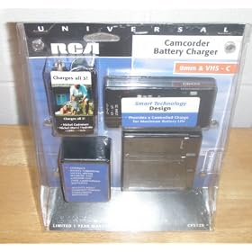 RCA Universal Camcorder Battery Charger - 8mm & VHS-C Compatible by RCA