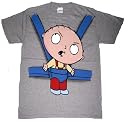 Family Guy Stewie Hangover Baby Carrier Mens T-shirt