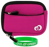 Neoprene Sleeve (Hot Pink) Case for Canon PowerShot SD1400IS 14.1 MP Digital Camera Orange