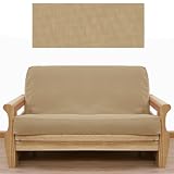 Solid Tan Futon Cover Queen 413
