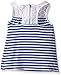 Nautica Girls' Fashion Tank with Eyelet Yoke and Back Zipper Detail