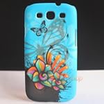 Blue Butterfly Flower TPU Gel Case Co...