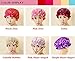 Waterproof Women Shower Caps Bath Cap VANORIG Cute Double Layer Satin Lined Shower Cap for Women,Pack of 1 (Peach Dots)