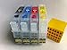 Brand F-INK@ T126 Empty Refillable Ink Cartridge For Epson Work Force435 545 840 845 645 635 630 633 60 NX330 NX430 WF 7010 WF-7510 WF-7520 WF-3540 WF-3520 printer 4pcs Empty Ink Cartridge