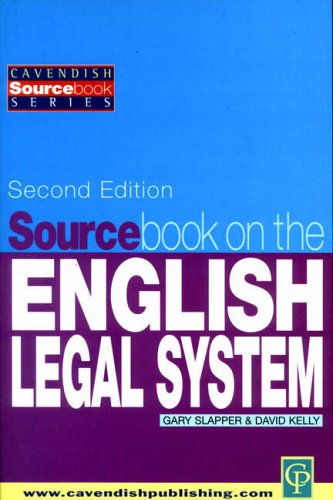 Sourcebook on English Legal System (Sourcebook)