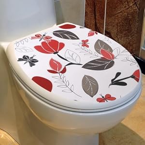 Amazon.com - Apollo23-Bathroom Decor Sticker Toilet Lid Seat Cover