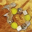Knit Me Tie Me Bracelet - Chartreuse (Pyramid of Giza)