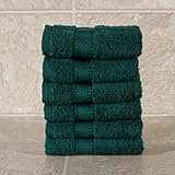 6 Pack Wash cloth set - Heavy weight 625 gram 100% cotton terry 12x12 - Multi functional & great utility - use as dishtowels, mops, bar towels, in the kitchen or just about anywhere - 11 colors by Cotton Craft - Buy 4 & get free delivery & save 46%