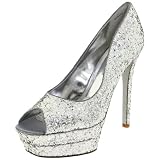 Lauren Jones Womens Vicki Peep-Toe Pump