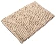 Eileen West Bath Loop 24 Inch by 40 Inch Chenille Rug, Natural