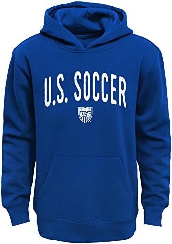 World Cup Soccer United States Boys "Arch Original" Fleece Hoodie, Medium (10-12), Royal