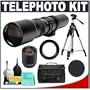 Phoenix 500mm Telephoto Lens with 2x Teleconverter (=1000mm) + Case + Tripod + Cleaning Kit for Sony Alpha DSLR A33, A55, A290, A390, A230, A550, A560, A580, A850 Digital SLR Cameras