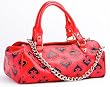 Lux de Ville HI JINX Tote- Red with Black Spades