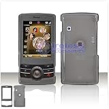 TRANSPARENT SMOKE SNAP-ON COVER HARD CASE PHONE PROTECTOR for T-MOBILE HTC SHADOW