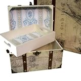 Vintage Map Doll Steamer Trunk for American Girl 18