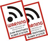 from AlarmStickers.co.uk Two Alarm Window Stickers - Security Stickers for your home or business