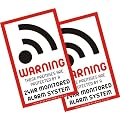 Two Alarm Window Stickers - Security Stickers for your home or business