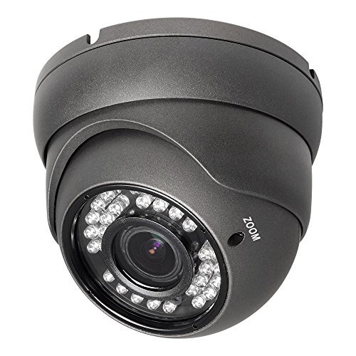 R-Tech High Definition (HD TVI) Indoor/Outdoor Turret Dome Camera, 1080P HD 2.8-12 mm
