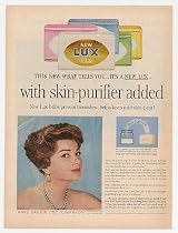 1960 Anne Baxter Color Photo Lux Soap Print Ad (23798)