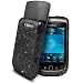 from AIO Black Sparkle Glitter Hard Case Cover For Blackberry Torch 9800 + Screen Protector