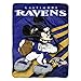 NFL Baltimore Ravens Mickey Micro Raschel Throw Blanket, 46