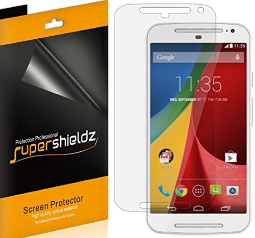 [6-Pack] SUPERSHIELDZ- Anti-Glare & Anti-Fingerprint (Matte) Screen Protector Shield For Motorola Moto G EXT (Consumer Cellular) + Lifetime Replacements Warranty - Retail Packaging