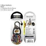 Nite Ize KRB-03-01 S-Biner Key Rack and Bottle Opener, Black