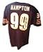 Dan Hampton Autographed/Hand Signed Custom Blue Jersey with HOF 2002 Inscription