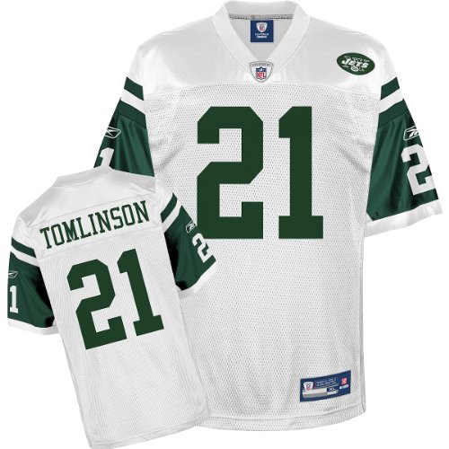Reebok New York Jets LaDainian Tomlinson Replica White Jersey Large