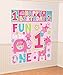 Amscan 670384 One Wild Girl Scene Setters® Wall Decorating Kit, Birthday 5 ct