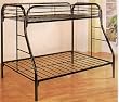 Modern 2"Tube Twin/Full Bunk Bed