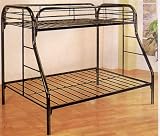 Modern 2"Tube Twin/Full Bunk Bed