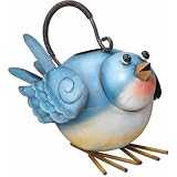 Blue Bird Bluebird Watering Can Decorative Yard Art