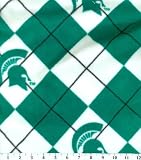 Michigan State Argyle Fleece