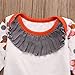 Newborn Baby Kids Girls Flower Print Polka Dots Tops+Pant+Hat Outfits 3pcs (0-3 Months, White)