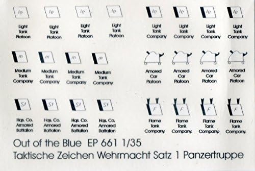 Peddinghaus Decals 1:35 Tactical Markings for Wehrmacht Tank Units No 1 #EP661*