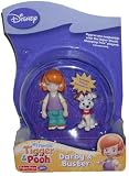 Disney My Friends Tigger and Pooh Poseable Figure - 3 Inch Tall Darby and 2 Inch Tall Buster (Compatible with the Super Sleuth Changing Tree Playset, Sold Separately)