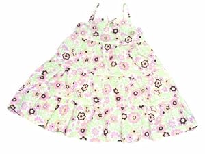 Under The Nile Poplin 3-Tier Dress, Pink/Floral, 24 Months