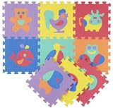 ジョイント式マット パズルマット風(動物) 30×30 9枚入 N-9396