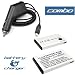2 Pieces Value Combo Of Audiovox SMT-5600, HTC CINGULAR 2125, HTC T-MOBILE SDA Standard Battery + Vehicle Power Charger with IC Chip