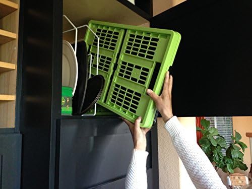 Clever Crates Collapsible Grated Storage Container, 45 Liter (47.5 Quart), Kiwi Green Color: Kiwi Green, Model: 8031165-805, Tools & Outdoor Store