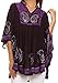 Sakkas Amori V-Neck Embroidery Poncho Top/Cover Up
